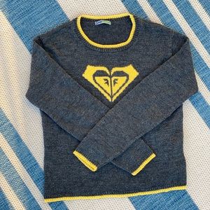 Fox washable Wool Sweater size Womens Large EUC , Mens Small